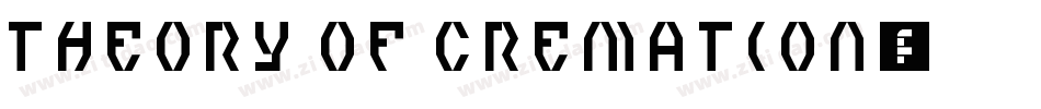 Theory of Cremation字体转换